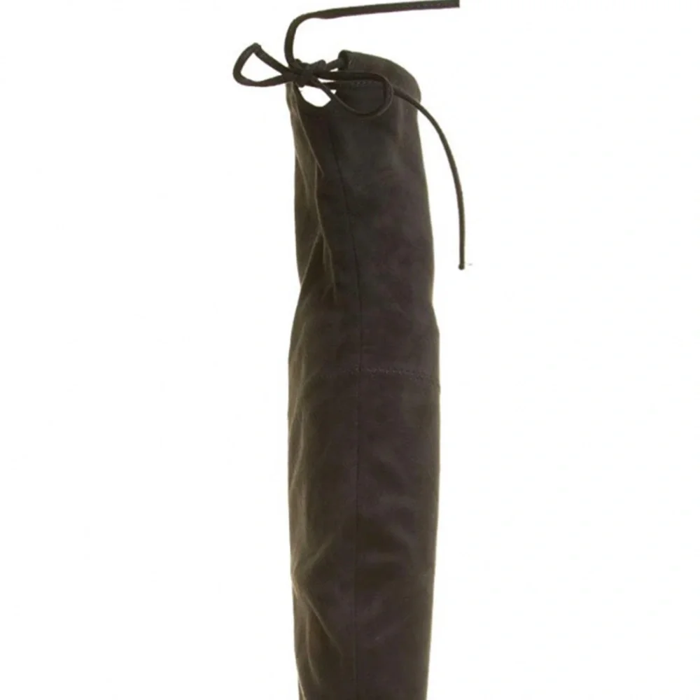 Black Over The Knee Boots - Picture 5 of 6
